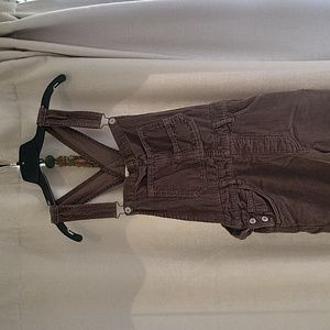 Free People We the Free Ziggy Cord Overalls Brown